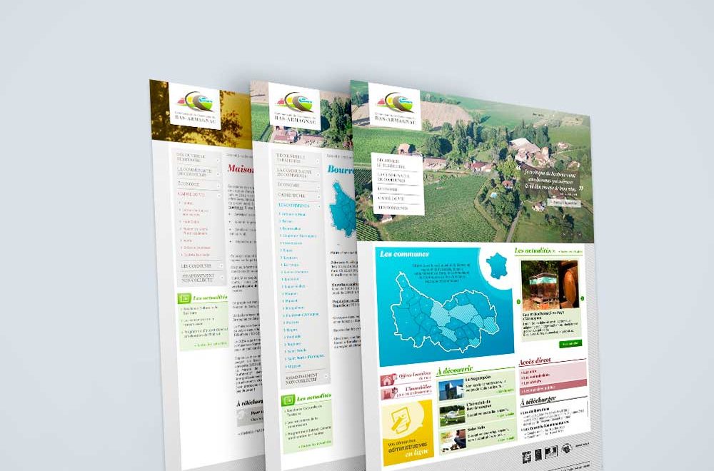 Site internet 2012 de la Communauté de Communes du Bas-Armagnac