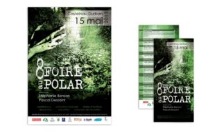 Affiche et flyer réalisés pour la Foire au Polar 2011